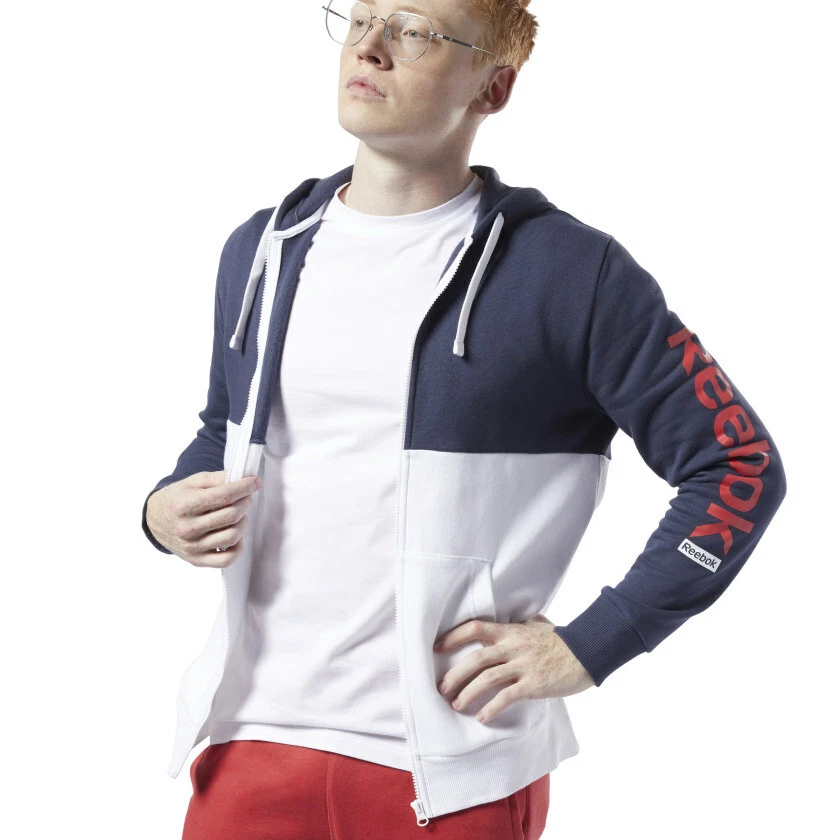 Reebok Mens TRAINING ESSENTIALS LINEAR LOGO HOODIE Limited Stock Size M and L