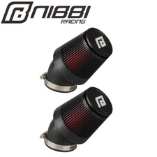 NIBBI 2pcs 48mm Washable Air Filter Pod For Honda CB350 CB360 CB450 CB500T CL