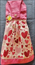 NEW Handmade 'Valentine Sweets Flowers' Hanging Kitchen Hand Towel 3368