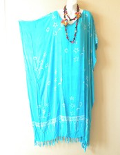 KD491 Aqua Star Plus Batwing VNeck Kaftan Dolman Women Abaya Maxi Dress Up to 5X
