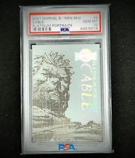 2021 Upper Deck Marvel X-Men Metal Universe CABLE Platinum Portraits PSA 10 GEM 