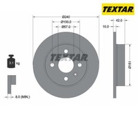 2 St. Bremsscheibe Pro Textar 92092003 FüR Opel Astra H