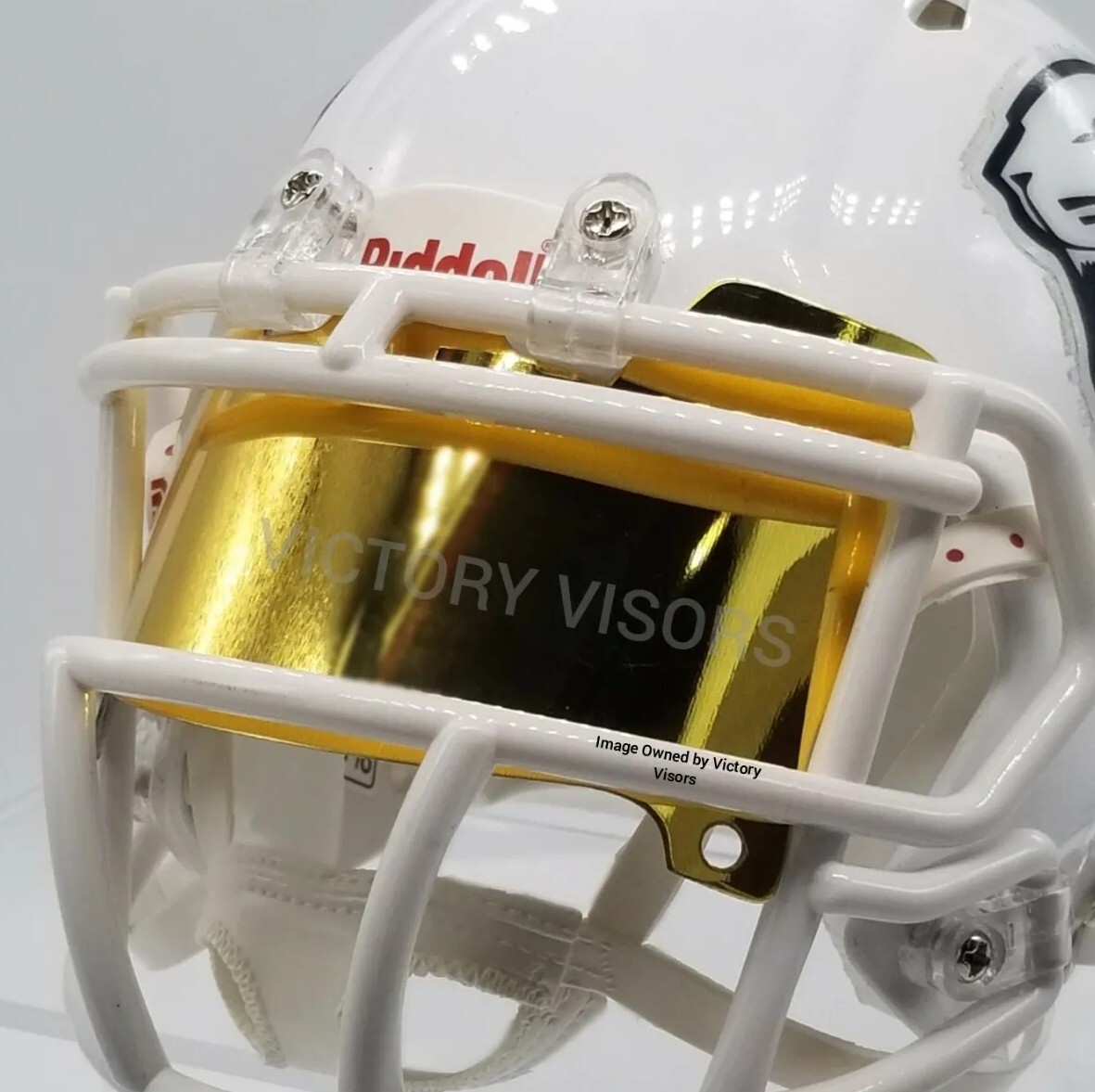 Gold Mini Football Helmet (*Flat Style*) COMBINED SHIPPING!