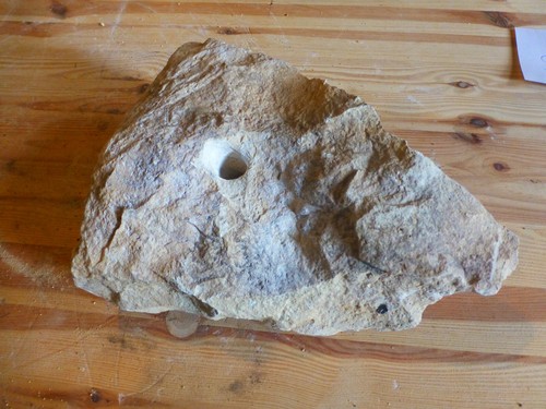 Quellstein Brunnenstein mit Loch für Quellsteinbrunnen Naturstein Nr. 96 Unikat - Bild 8 von 12
