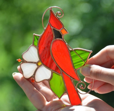 Stained Glass Cardinal 5