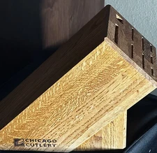 Chicago Cutlery 9 Slot Solid Oak Wood Knife Block