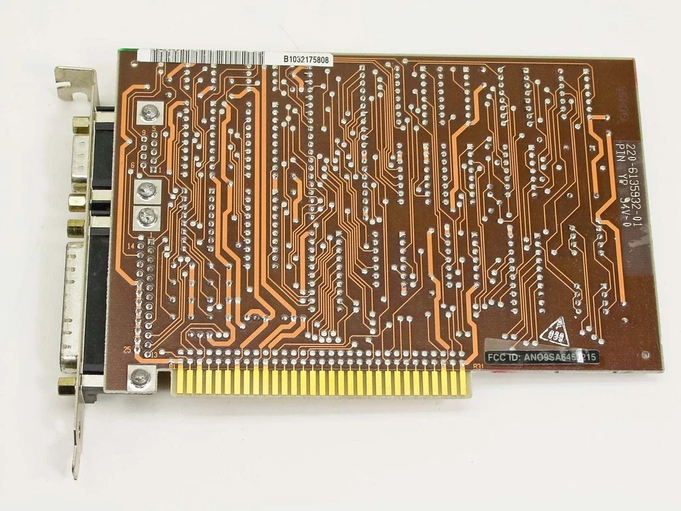 IBM 6448800XM 8-Bit ISA Serial Parallel Adapter Card 6135932 - Image 2 of 4