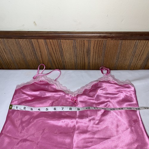 Vintage Camisole Set Size Large Mix SIZE Set Pink Liquid Satin Glossy Y2K - Picture 13 of 19