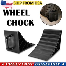 x2 Tire Stopper Wheel Chocks Blocks Heavy Dut...