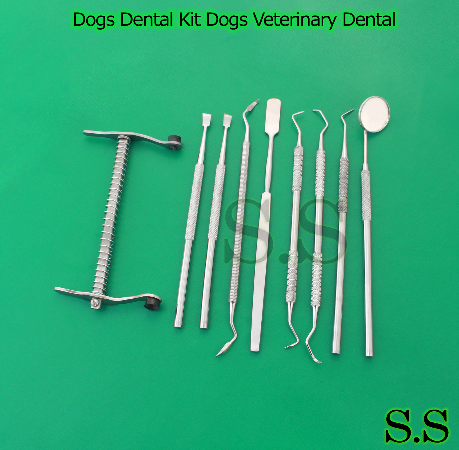 Dogs Dental Kit Dogs Veterinary Dental Tartar Removal Dogs Mouth Gags S.S631 eBay