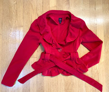 FREE SHIP! NWOT Sassy Chic Red 2b bebe Peplum...