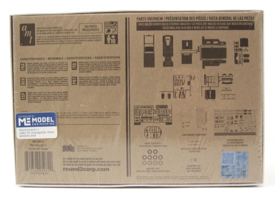 Chevrolet El Camino Camper 1965 Kit Modellismo Plastica Modellino Auto 1:25 AMT - Immagine 2 di 4