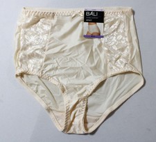 Bali Women's High-Waisted Double Support Stretch Brief DH3 Beige Medium NWT