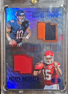 2017 Panini Illusions - Trubisky Mahomes Rookie Reflection RR-TM Dual Patch /25