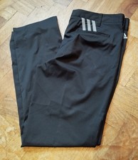 Adidas Golf Trousers Black Men's W36 36" L34 34" READ DESCRIPTION Free UK P+P