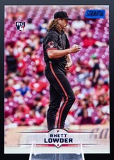 Rhett Lowder RC • 2025 Topps Stadium Club • Blue Foil • #95 • Reds