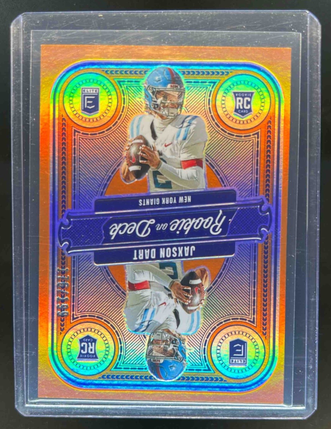 Jaxson Dart Panini Donruss Elite Rookie on Deck #20 Orange