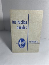 1956 VICTOR PROJECTOR MOTION PICTURE INSTRUCTION BOOKLET LITE-WEIGHT Sir