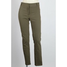 Veronica Beard Olive Green Skinny Leg Slim Fit Stretch Dressy Pants Trousers Sz2