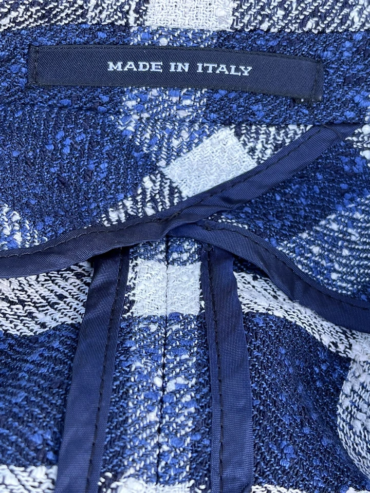 Blazer Abrigo Deportivo 42R Tagliatore Italia Para Hombres 2 Bttn Azul Audaz Azul Marino Italia 52R Foto 2 de 4