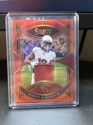 2024 Panini Select - Rookie Swatches Marvin Harrison Jr. #RS-MHJ Red Prizm (RC)