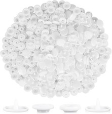 DIY Snap Button Kit 400 Pcs White Plastic Snaps for Clothing and Decor