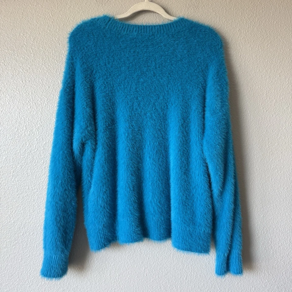 INC 毛衣女式大号套衫 V 领模糊超柔软大声舒适声明 — 第 2/4 张图片