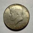 1964 Kennedy Half Dollar 50C Philadelphia Mint Business Strike KM#202 90% Silver