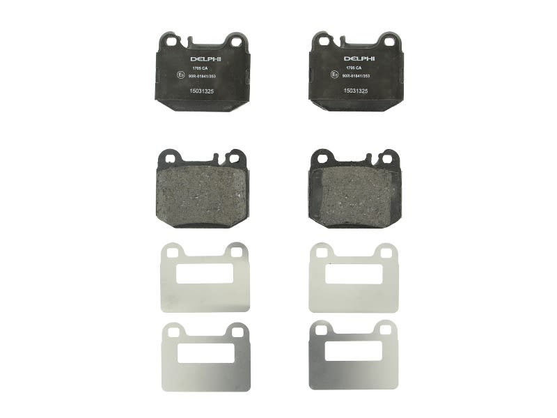 Kit plaquettes de frein à disque DELPHI pour Mercedes M-Class 3.2 essence 1998-2002