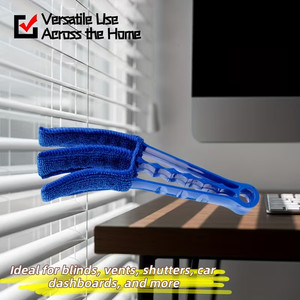 Mini Blinds Cleaner Brush 3 Slot Window Vent Dust Remover AC Cleaning Tool