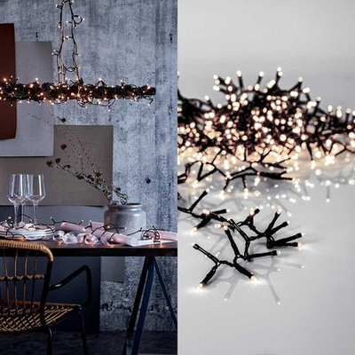LED Lichterkette Crispy Ice White IP44 innen & außen warmweiß 3000K 540 LED 12m