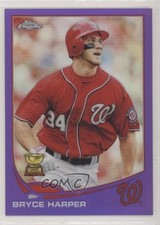 2013 Topps Chrome Retail Purple Refractor Bryce Harper #220 7xr