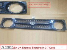 Suzuki Samurai Sierra Sj413 Sj410 Gypsy Drover Front Grill Black With Bazel