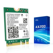 WiFi 6 Card AX200NGW Wireless Network Card 2.4GHz 5GHz MU-MIMO Wi-Fi 6 802.1...