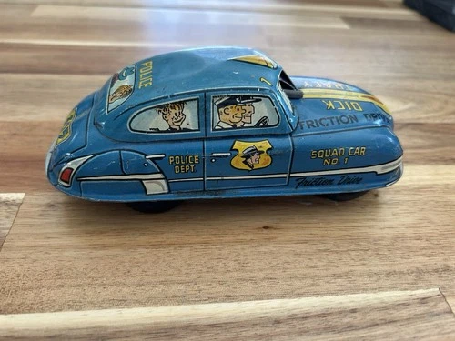 Marx Dick Tracy Vintage Tin Friction Drive Police Squad Car No. 1