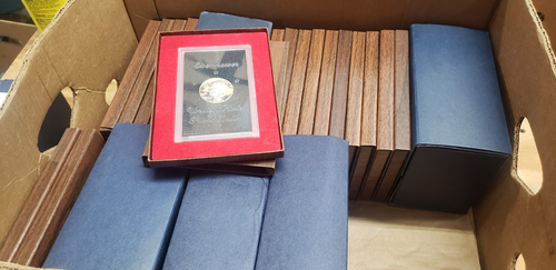 Lot of 39 - 1971-1974 Eisenhower Dollars 40% Silver - Proof Brown Box IKE