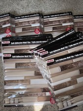 67 Stück Wandfliese abziehen & kleben 3D Posten 12" Küche Bad Werkstatt Kunststoff