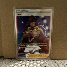 Pokemon Leon Full Art Holo Ultra Rare Trainer Supporter 182/185 Vivid Voltage on eBay
