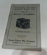 RARE BOOKLET  SUCCESSFUL PICTURE MAKING WITH THE NO. 2 SCOUT CAMERA  Seneca Cam