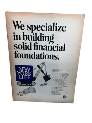 1968 New York Life Insurance Ad   Financial Foundations Art