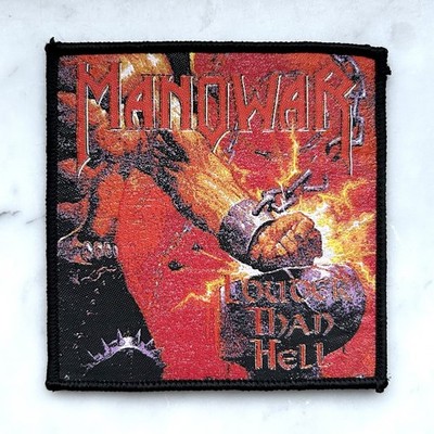 Manowar Patch Aufnäher Louder Than Hell Battle Hymns Kings of Metal