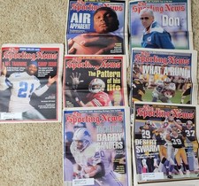 Lot Of 7 1996 The Sporting News Deion Sanders Barry Sanders Rice Shula McNair