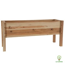 New In BOX Raised Cedar Garden Planter Garden Box Garden Bed EASY ASSEMBLY 