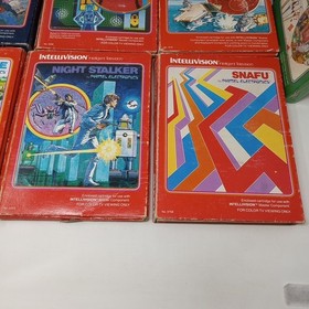 Lot Of 16 Intellivision Games With Boxes (Some Have Manuals & Overlays)