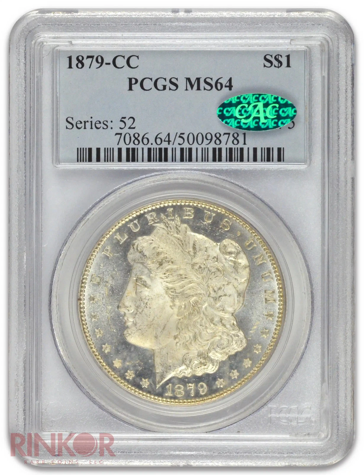 1879-CC $1 Morgan Dollar PCGS MS 64 CAC