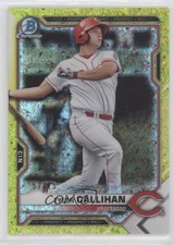 2021 Bowman Yellow Mini-Diamond Refractor 57/75 Tyler Callihan #BCP-91 8d4