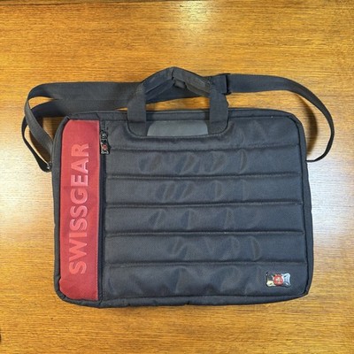 Swiss Gear Wenger Black Laptop Travel Messenger Briefcase Carry On Book Bag