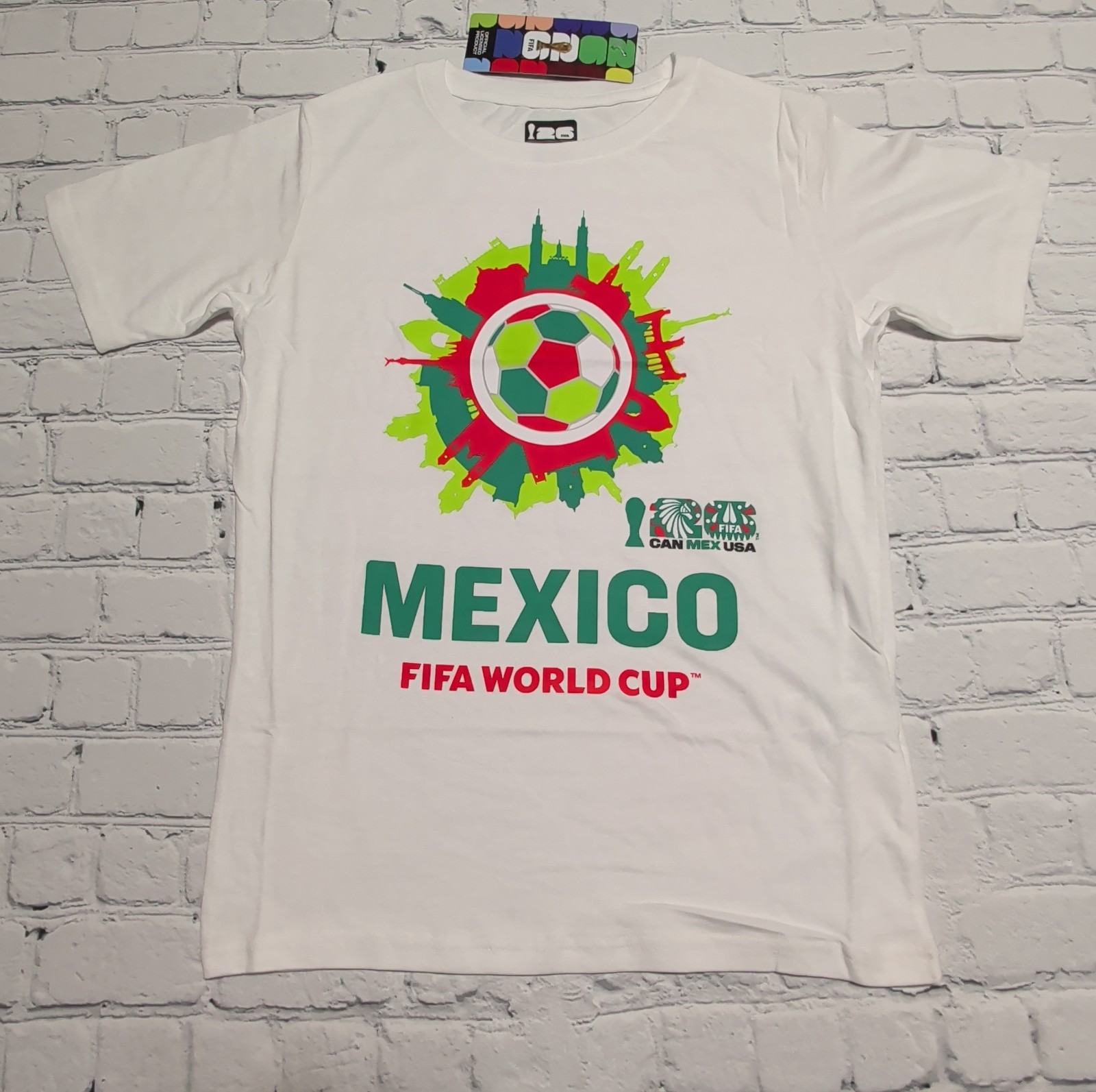 NEW Youth Large 12/14 FIFA World Cup WC26 Mexico Tee Classic Fit T-Shirt