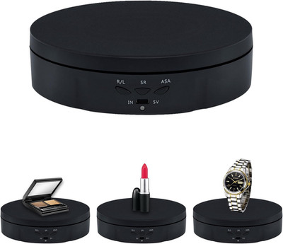 Motorized Rotating Display Stand 5.7Inch 360 Degree Electric Rotating 10kg Black