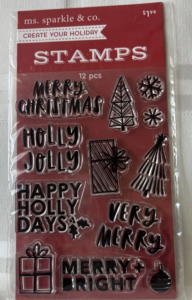 Lote 3 selos transparentes - Ms Sparkle & Co, My Mind’s Eye e quadros desconhecidos - Imagem 2 de 4